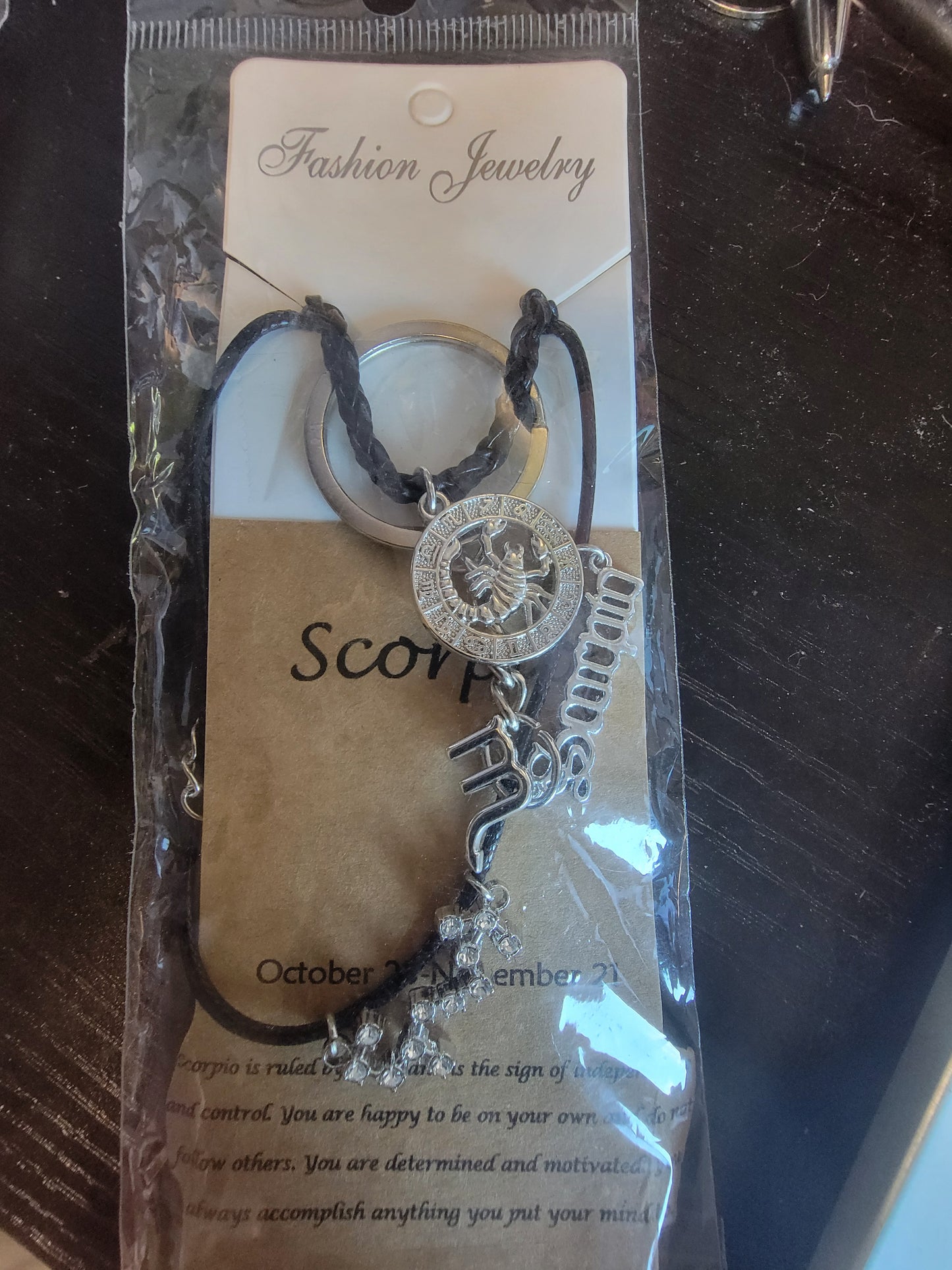 Zodiac keychain/bracelet/necklace combo