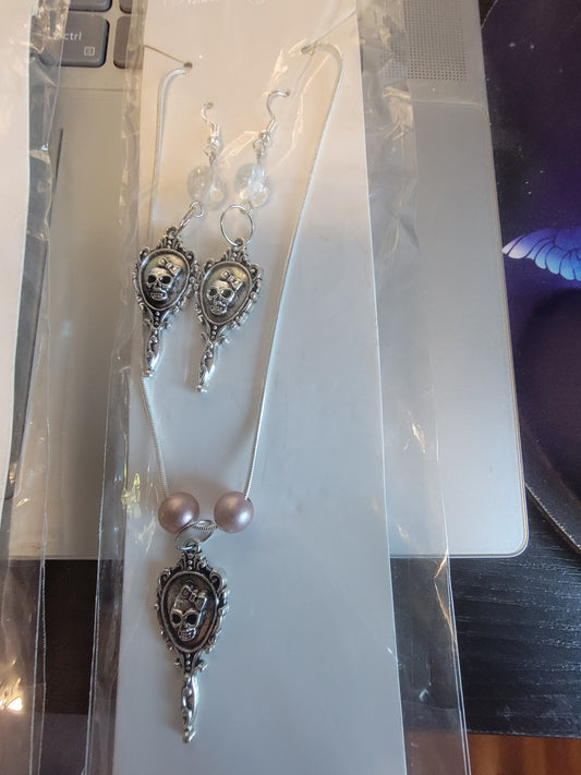 Gothic/Victorian Earring/Necklace Combo