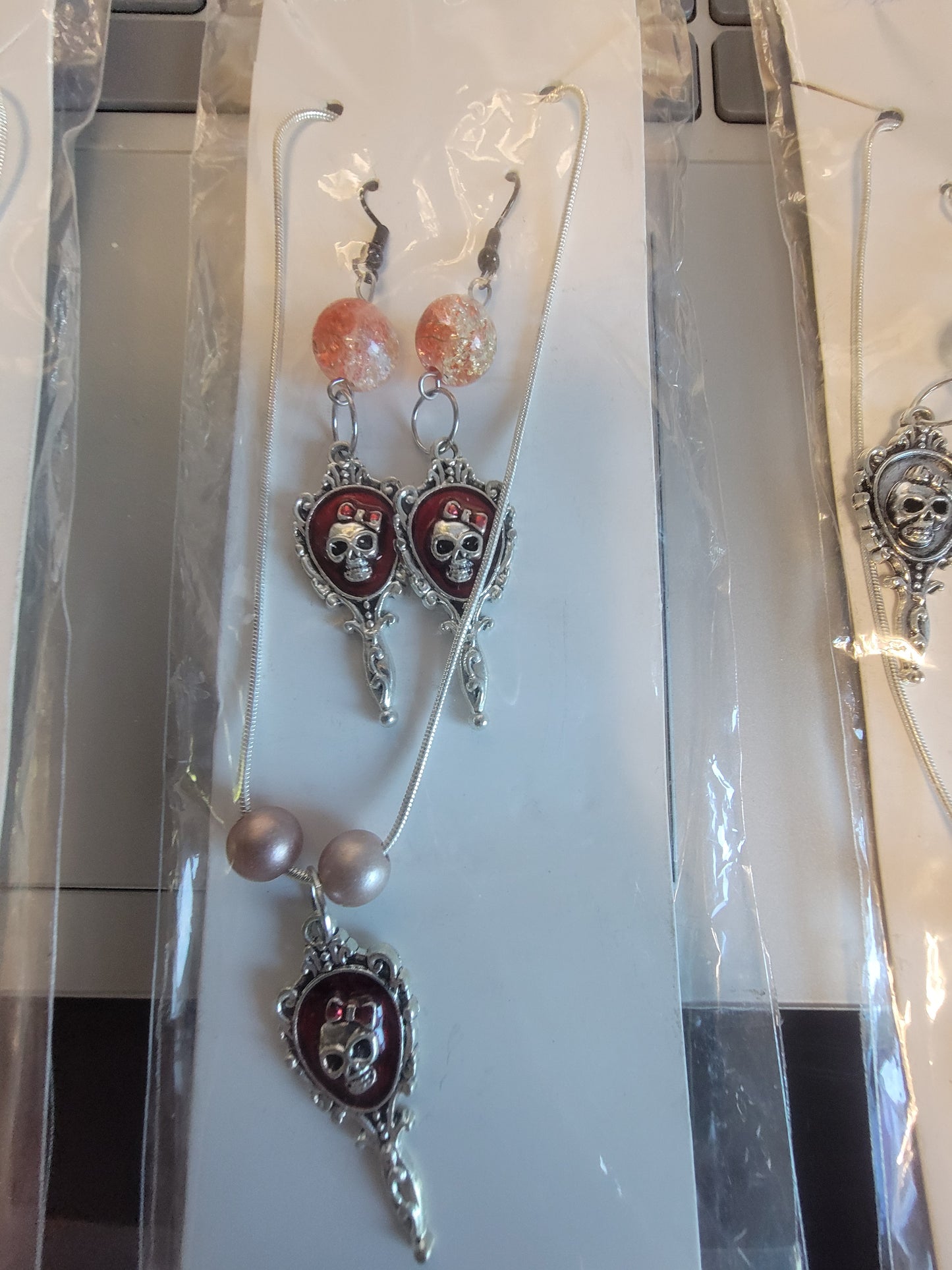Gothic/Victorian Earring/Necklace Combo