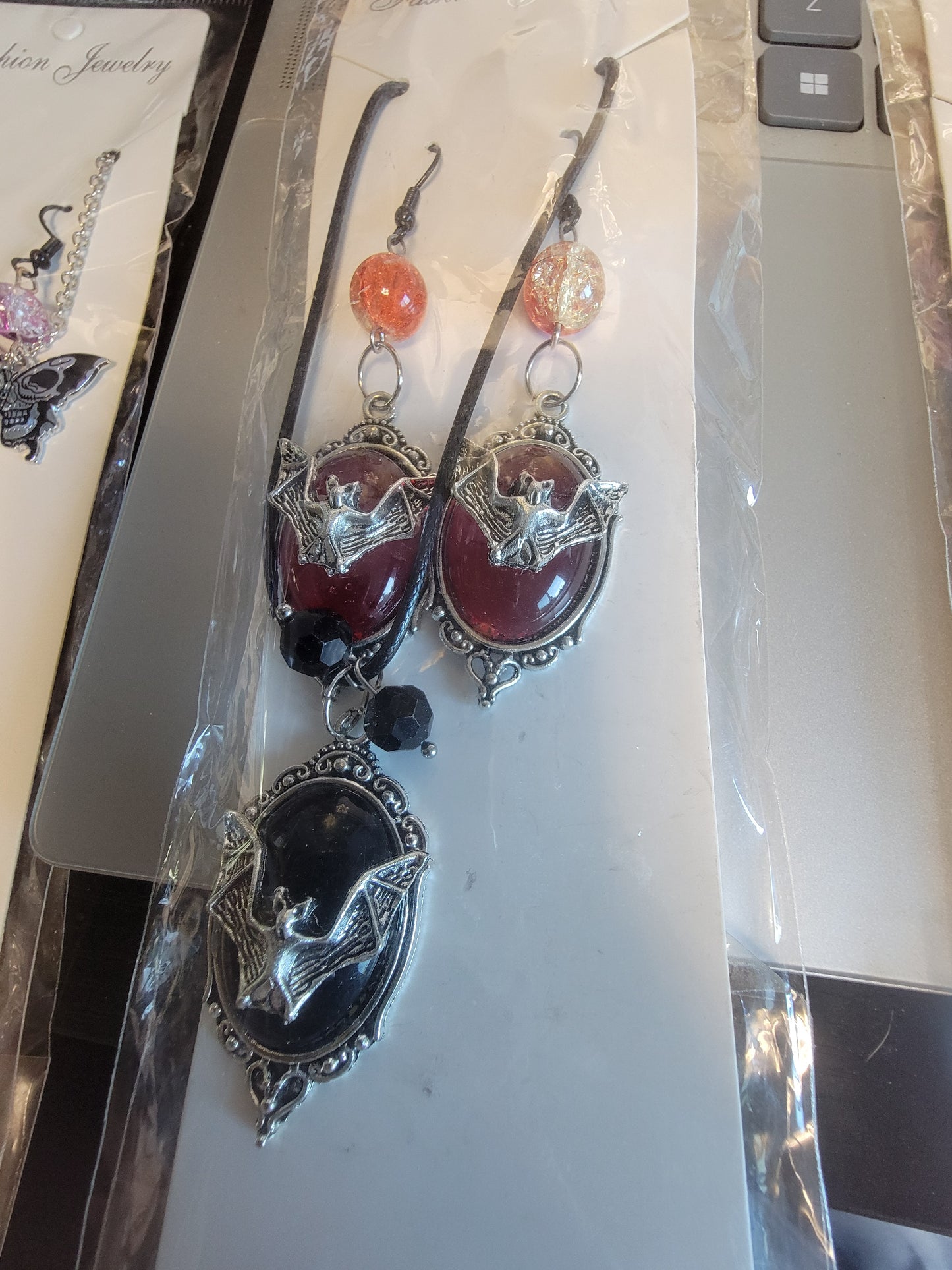 Gothic/Victorian Earring/Necklace Combo