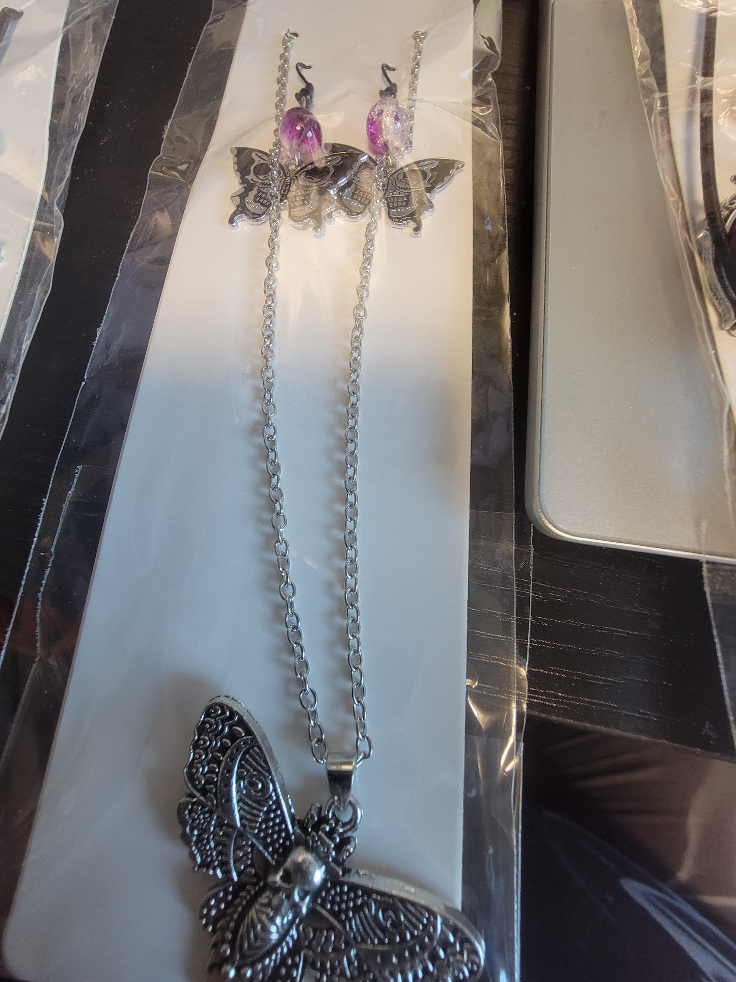 Gothic/Victorian Earring/Necklace Combo