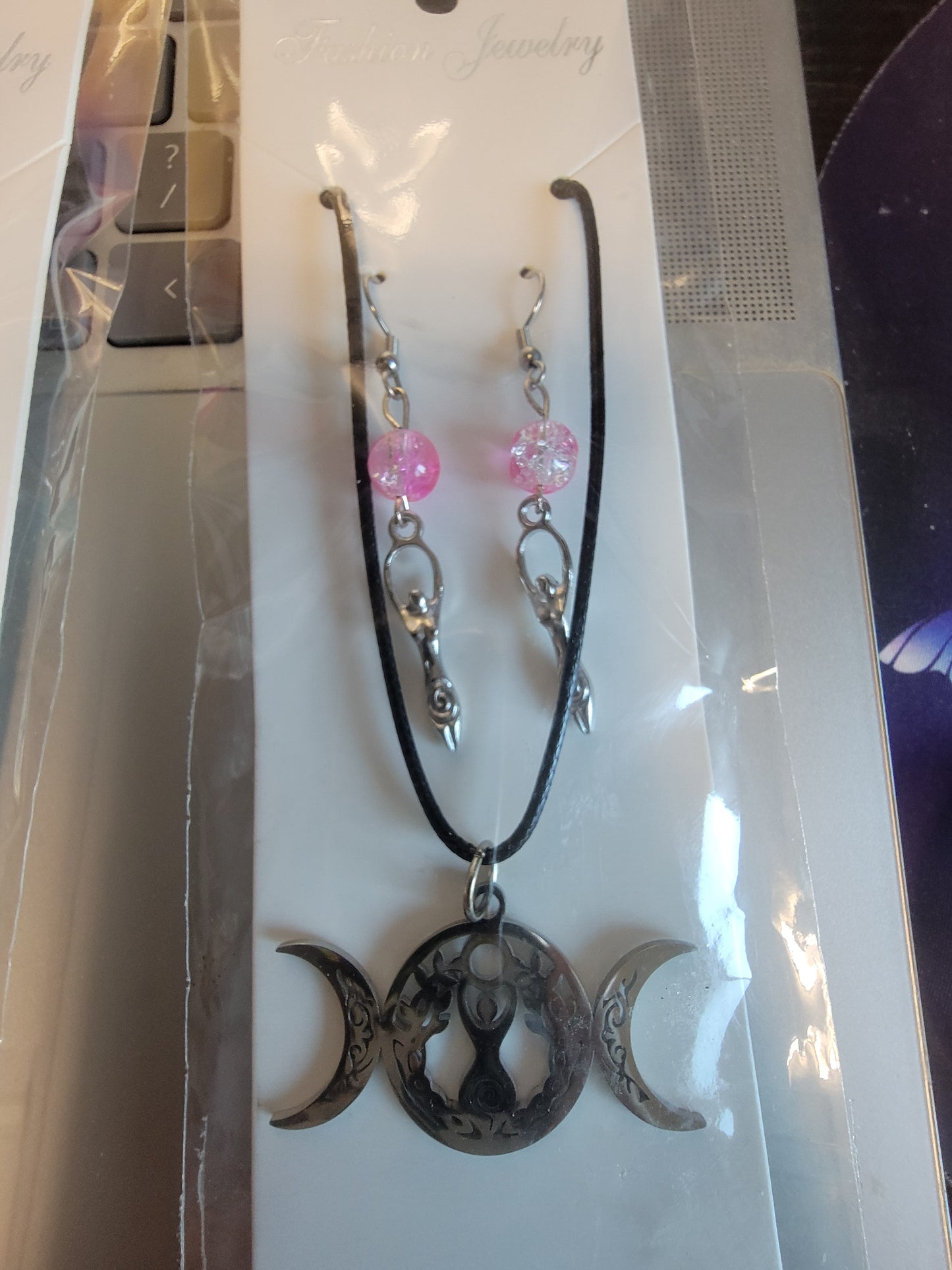 Mother Goddess Earring/Necklace Combo