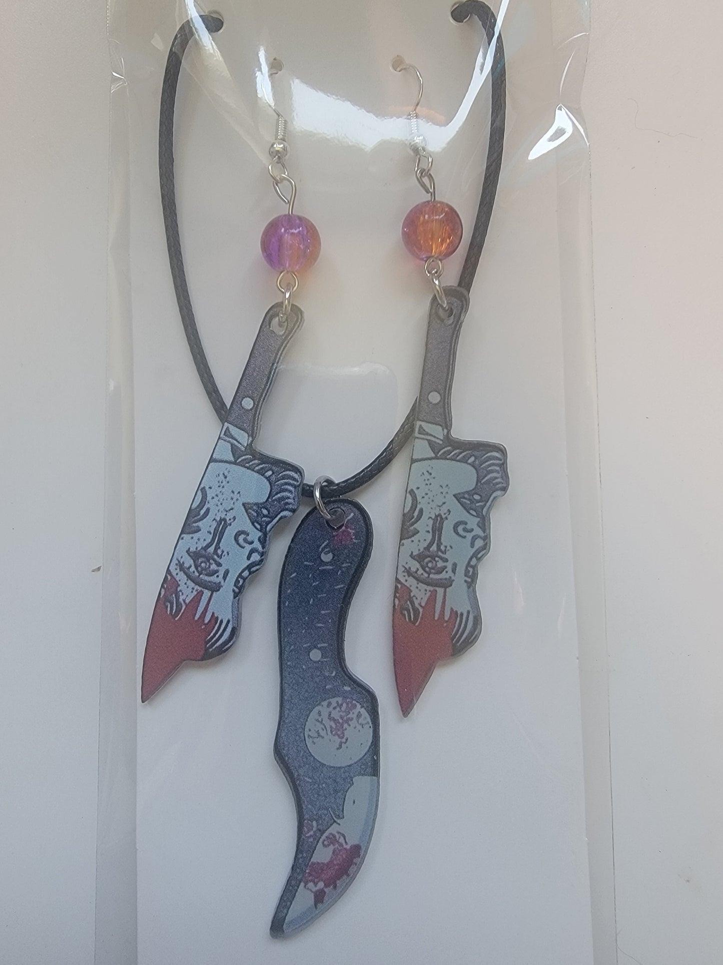 Gothic/Victorian Earring/Necklace Combo