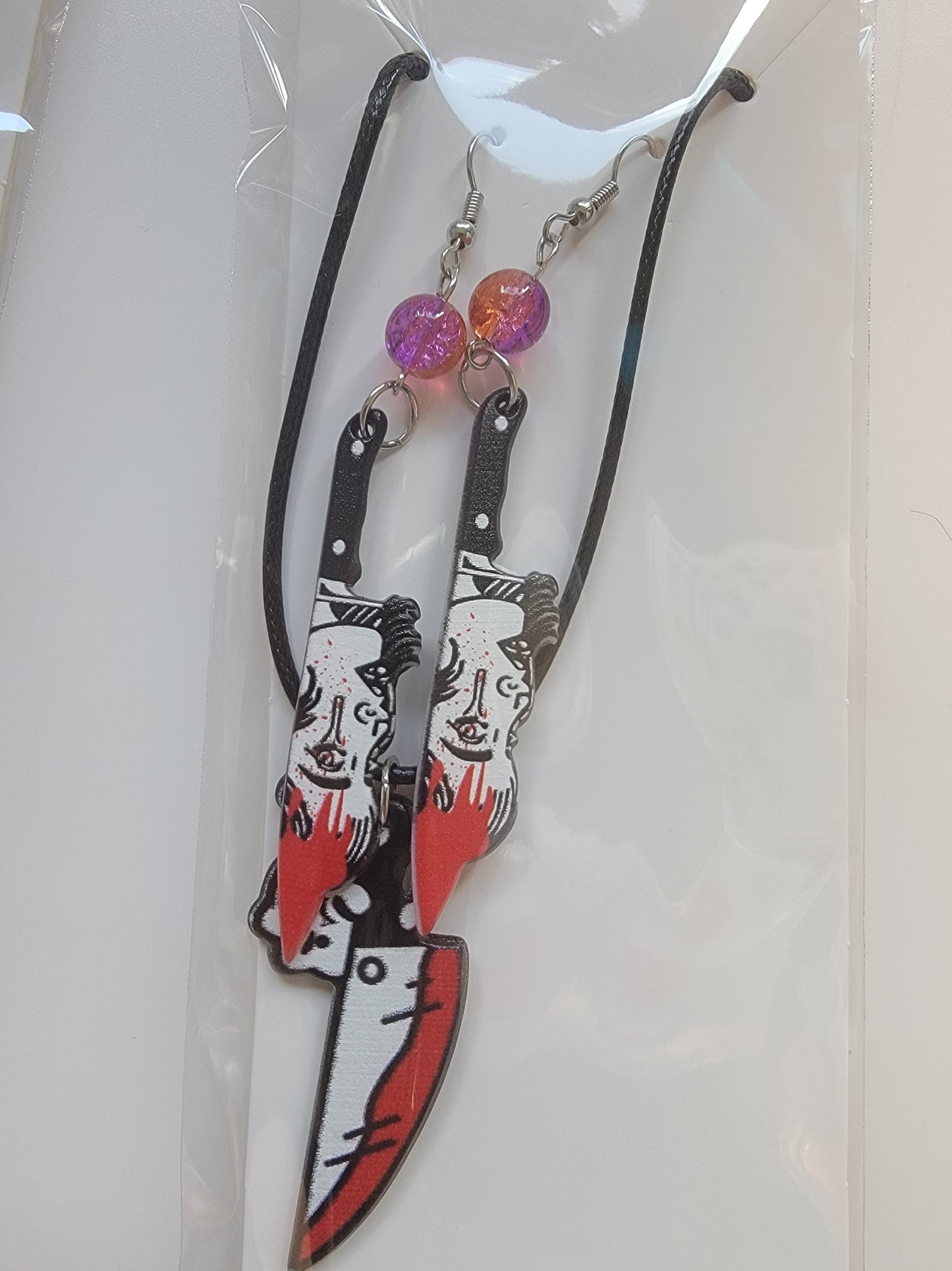Gothic/Victorian Earring/Necklace Combo