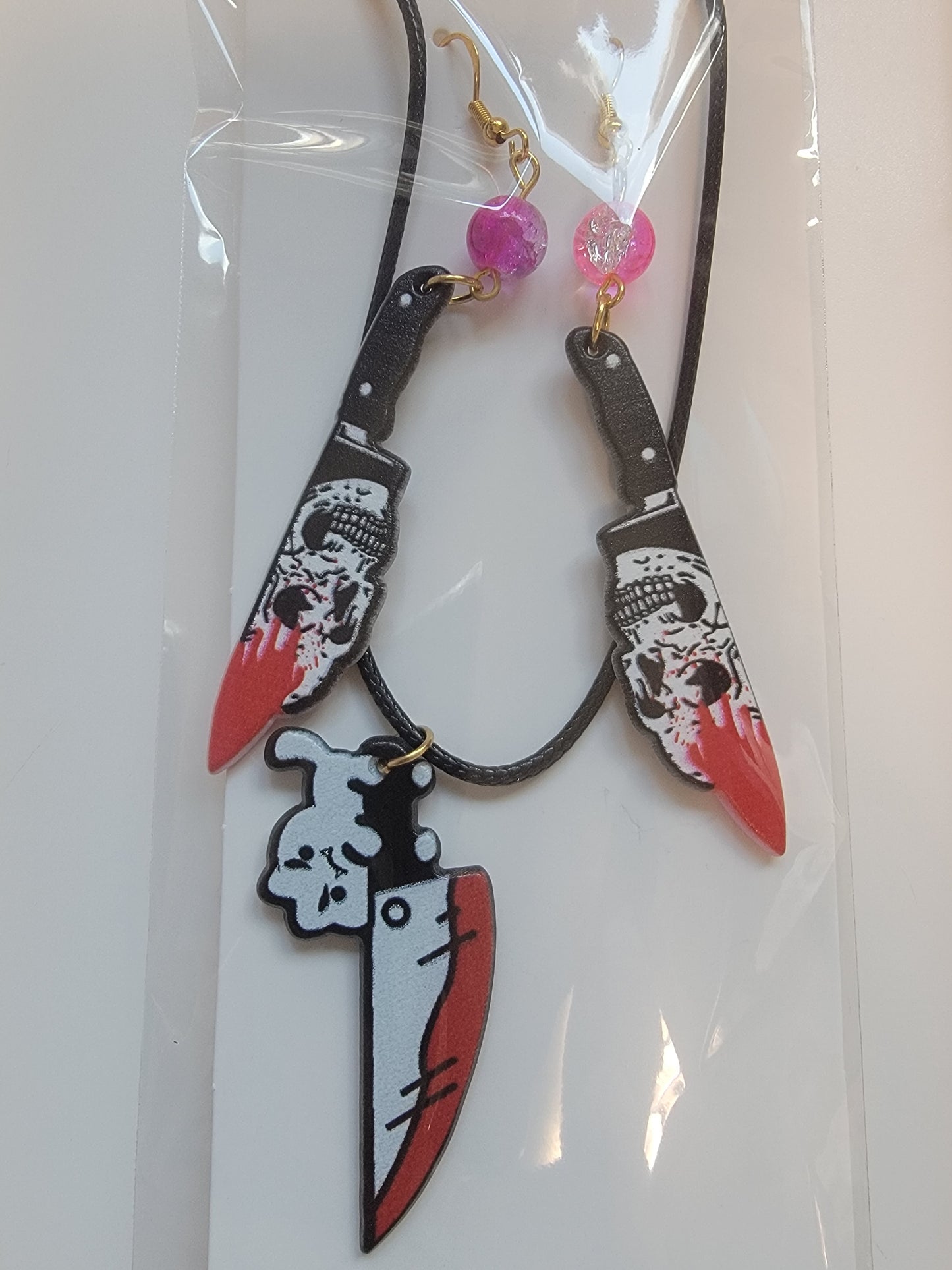 Gothic/Victorian Earring/Necklace Combo